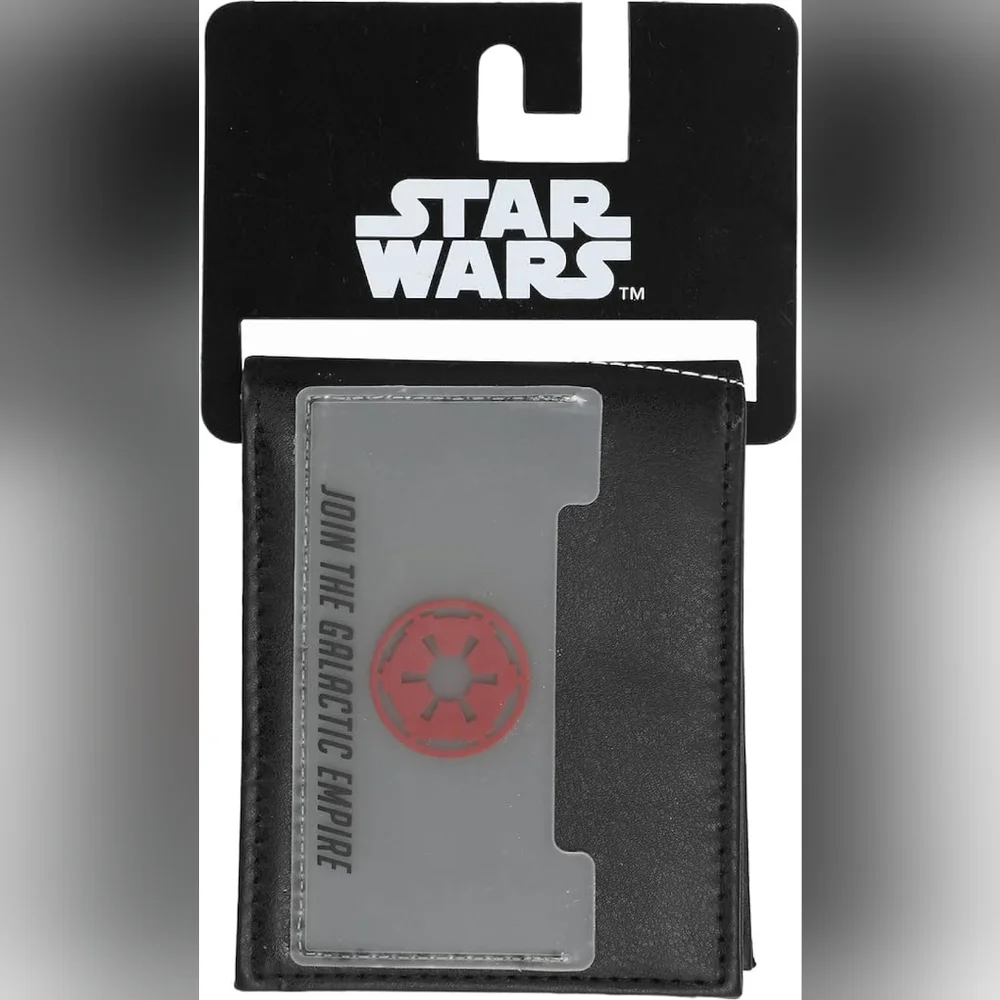 Bioworld Star Wars Black Wallet with Red Galactic Design NWT
